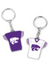 Purple K-State Wildcats Reversible Jersey Keychain