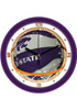 Purple K-State Wildcats 11.5 Slam Dunk Wall Clock