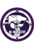 Purple K-State Wildcats 11.5 Dimension Wall Clock