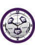 Purple K-State Wildcats 11.5 Soccer Ball Wall Clock