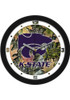 Purple K-State Wildcats 11.5 Camo Wall Clock