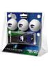 Black K-State Wildcats Ball and Black Hat Trick Divot Tool Golf Gift Set