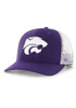 47 Purple K-State Wildcats Trucker Adjustable Hat