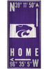 Purple K-State Wildcats Coordinate Sign
