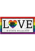 Purple K-State Wildcats LGBTQ Love Sign