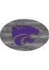 Purple K-State Wildcats 46 Inch Distressed Wood Sign