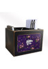 Purple K-State Wildcats Floral Desktop Organizer Desk Accessory