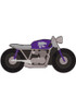 Purple K-State Wildcats Motorcycle Cutout Sign