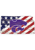 Purple K-State Wildcats 12 Inch USA State Cutout Sign