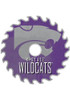 Purple K-State Wildcats Rust Circular Saw Sign