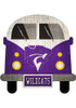 Purple K-State Wildcats Team Bus Sign