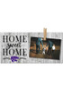 Purple K-State Wildcats Home Sweet Home Clothespin Picture Frame