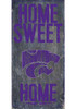 Purple K-State Wildcats Home Sweet Home Sign