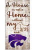 Purple K-State Wildcats A House is not a Home Sign