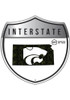 White K-State Wildcats 24in OHT Camo Interstate Sign