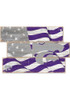 Purple K-State Wildcats Flag 3 Plank Sign