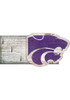 Purple K-State Wildcats Key Holder Sign