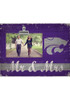 Purple K-State Wildcats Mr and Mrs Clip Picture Frame