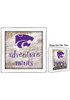 Purple K-State Wildcats Adventure Awaits Box Sign