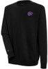 Mens K-State Wildcats Black Antigua Victory Crew Sweatshirt