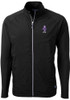 Black K-State Wildcats Cutter and Buck Mens Adapt Eco Vault Big and Tall Light Weight Jacket