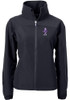 Womens K-State Wildcats Black Cutter and Buck Charter Eco Vault Light Weight Jacket