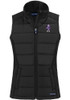 Womens K-State Wildcats Black Cutter and Buck Evoke Vault Vest