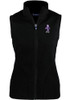 Womens K-State Wildcats Black Cutter and Buck Cascade Sherpa Vault Vest