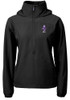 Womens K-State Wildcats Black Cutter and Buck Charter Eco Vault Long Sleeve Pullover