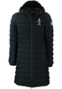 Womens K-State Wildcats Black Cutter and Buck Mission Ridge Repreve Long Vault Heavy Weight Jacket