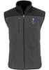 Mens K-State Wildcats Grey Cutter and Buck Cascade Sherpa Vault Vest