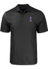 K-State Wildcats Black Cutter and Buck Pike Eco Geo Print Vault Big and Tall Polo