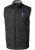 Black K-State Wildcats Cutter and Buck Big and Tall Stealth Vault Mens Vest
