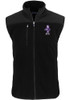 Black K-State Wildcats Cutter and Buck Big and Tall Cascade Sherpa Vault Mens Vest