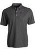 Mens K-State Wildcats Black Cutter and Buck Pike Symmetry Short Sleeve Polo Shirt