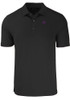 Mens K-State Wildcats Black Cutter and Buck Forge Big and Tall Polos Shirt