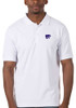 Mens K-State Wildcats White Antigua Legacy Pique Short Sleeve Polo Shirt