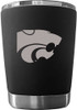 Black K-State Wildcats 12 oz Low Ball Stainless Steel Tumbler