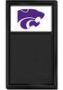 White K-State Wildcats Chalk Noteboard Sign