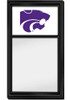 White K-State Wildcats Dry Erase Noteboard Sign