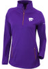 Womens K-State Wildcats Purple Columbia Heat Seal Omni-Wick Outward Nine 1/4 Zip Pullover