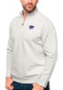 Mens K-State Wildcats Grey Antigua Gambit 1/4 Zip Pullover