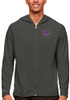 Mens K-State Wildcats Grey Antigua Legacy Long Sleeve Full Zip Jacket