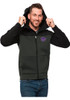 Mens K-State Wildcats Black Antigua Protect Long Sleeve Full Zip Jacket