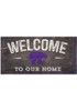 Purple K-State Wildcats Welcome Distressed Sign