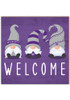 Purple K-State Wildcats Welcome Gnomes Sign