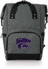 K-State Wildcats Picnic Time Roll Top Cooler Backpack - Grey
