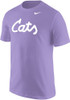 K-State Wildcats Lavender Nike Core Short Sleeve T Shirt