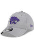 K-State Wildcats New Era Active 39THIRTY Flex Hat - Grey