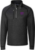Mens K-State Wildcats Grey Cutter and Buck Mainsail 1/4 Zip Pullover